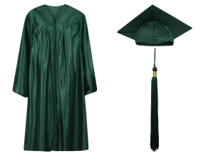 Dark Green Pre-K / Kindergarten Cap, Gown and Tassel Set