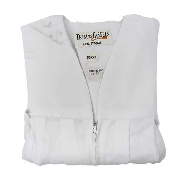 Cap and Gown Set Matte Finish: White