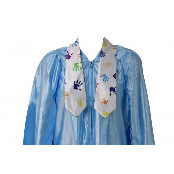 Pre-K / Kindergarten Cap, Gown, Tassel and Stole Set : Shiny Finish