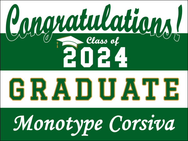 Senior Graduation Package 1: Lawn Sign, T-Shirt, & Drawstring Bag