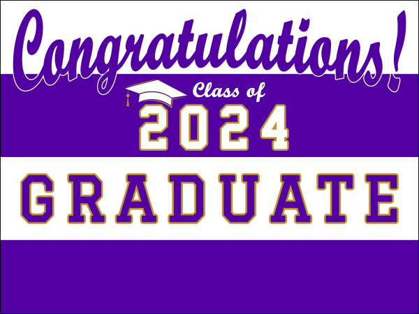 Senior Graduation Package 1: Lawn Sign, T-Shirt, & Drawstring Bag