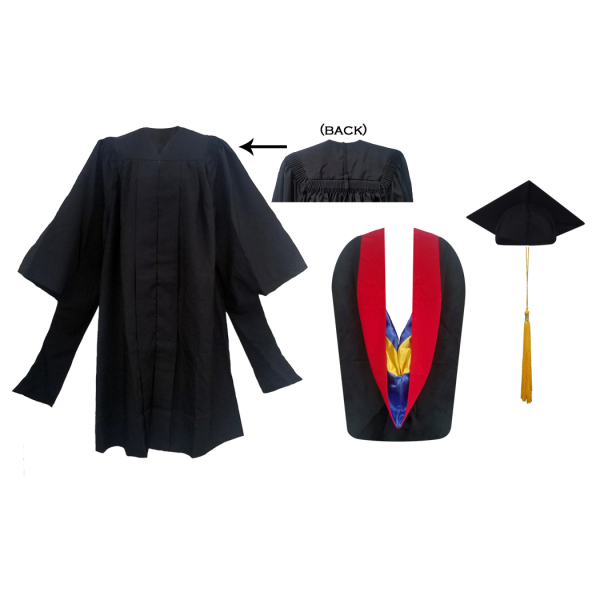 NIU- Premium Masters Cap, Gown,Tassel and Hood Set